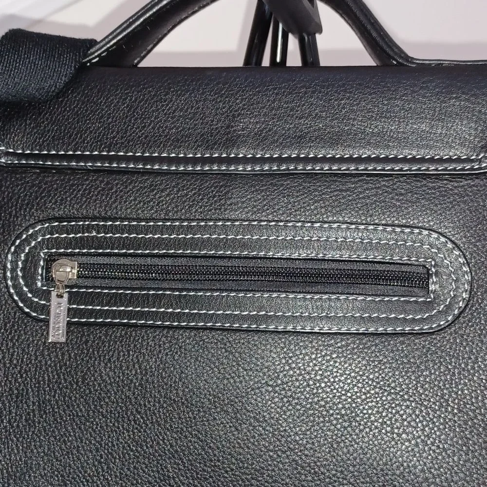 ICINOO Black Leather Crossbody Bag